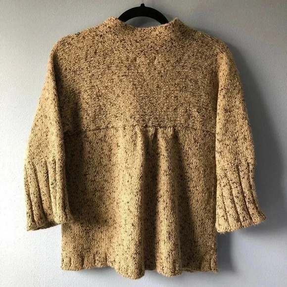 Preswick & Moore Tan Button Cardigan Sweater M - Picture 3 of 7